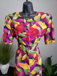 Tess Vintage Floral Print Dress