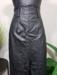 Jackson High-Waist Leather Pencil Skirt