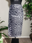 Worthington Leopard Print Sequin Skirt