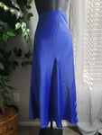 Shine Star Blue Silk Skirt