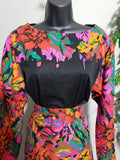 PK's Closet Color Blocking Floral Print Skirt Set