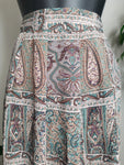 Koret Vintage Pleat Print Skirt
