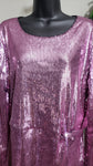 International Concepts Rose Pink Sequin Top