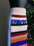 ELOQUII Floral Stripe Print Skirt