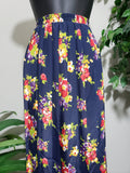 Leslie Fay Floral Pleat Skirt