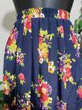 Leslie Fay Floral Pleat Skirt