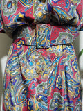 Ms Claus Vintage Print Dress