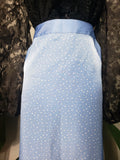 Jaclyn Smith Baby Blue Polka Dot Skirt