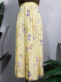 Leslie Fay Yellow Floral Vintage Skirt