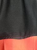 Deanna Red n Black Pleat Skirt