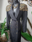 Perceptions Leopard Print Vintage Dress