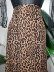 Briggs Leopard Pencil Skirt