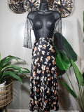 Ballinger Floral/Butterfly Satin Skirt