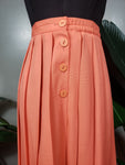 Liz Baker Orange Pleat Skirt