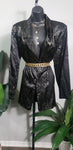 NOTCHES Black & Gold Sparkle Skirt Set