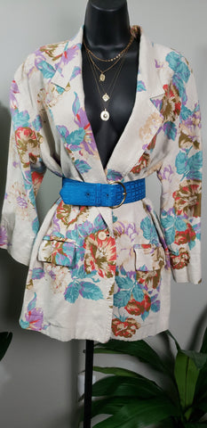 Liz Claiborne Floral Vintage Blazer